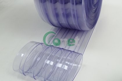 Ribbed low temperature PVC Curtain