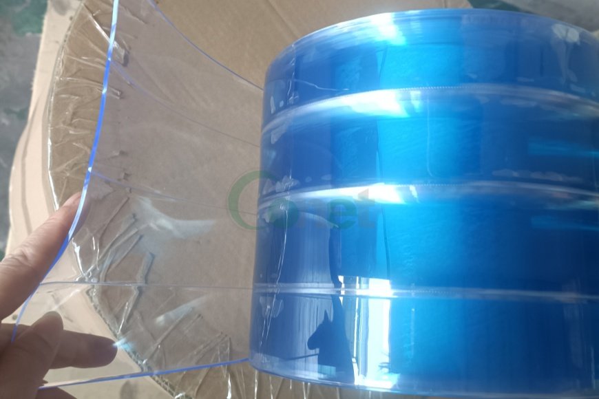 Clear Light Blue Nylon PVC Strip