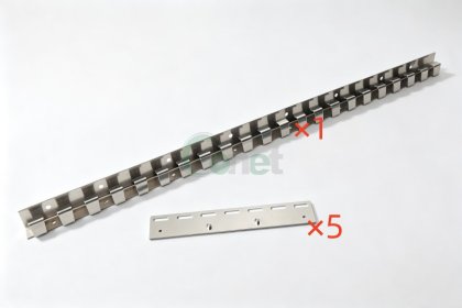 Set includes 5 heavy-duty mounting rail brackets