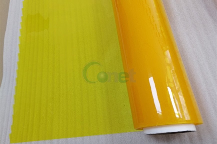 Yellow pleastic film