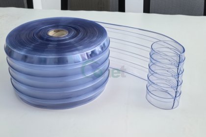 Cold Room Ribbed PVC Curtain