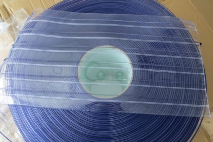 Double Ribbed Polar Clear PVC Strip