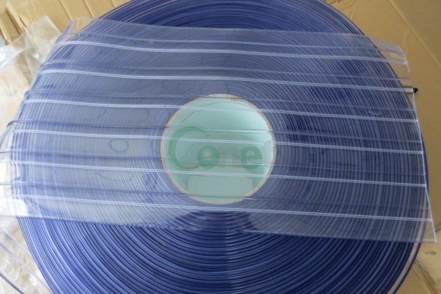 Double Ribbed Polar Clear PVC Strip