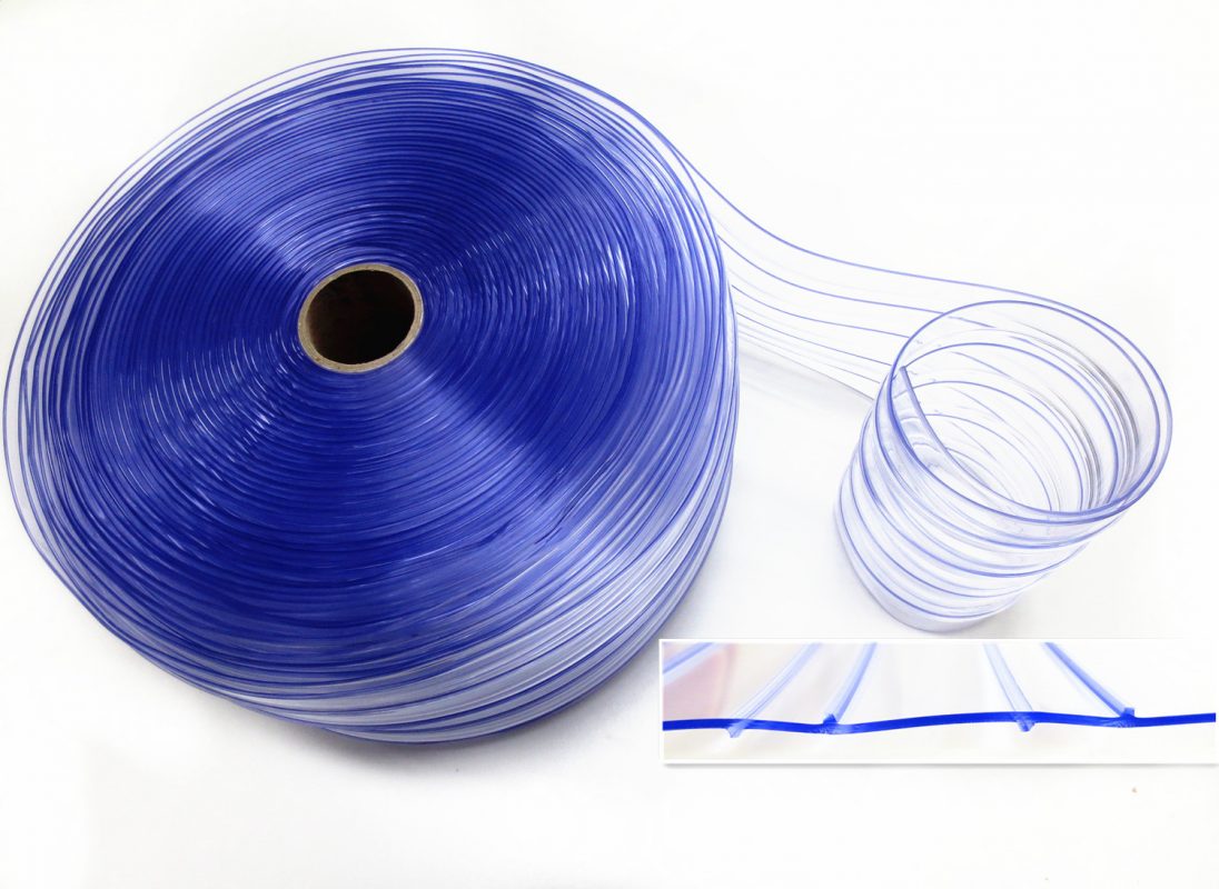 clear ribbed PVC rolls